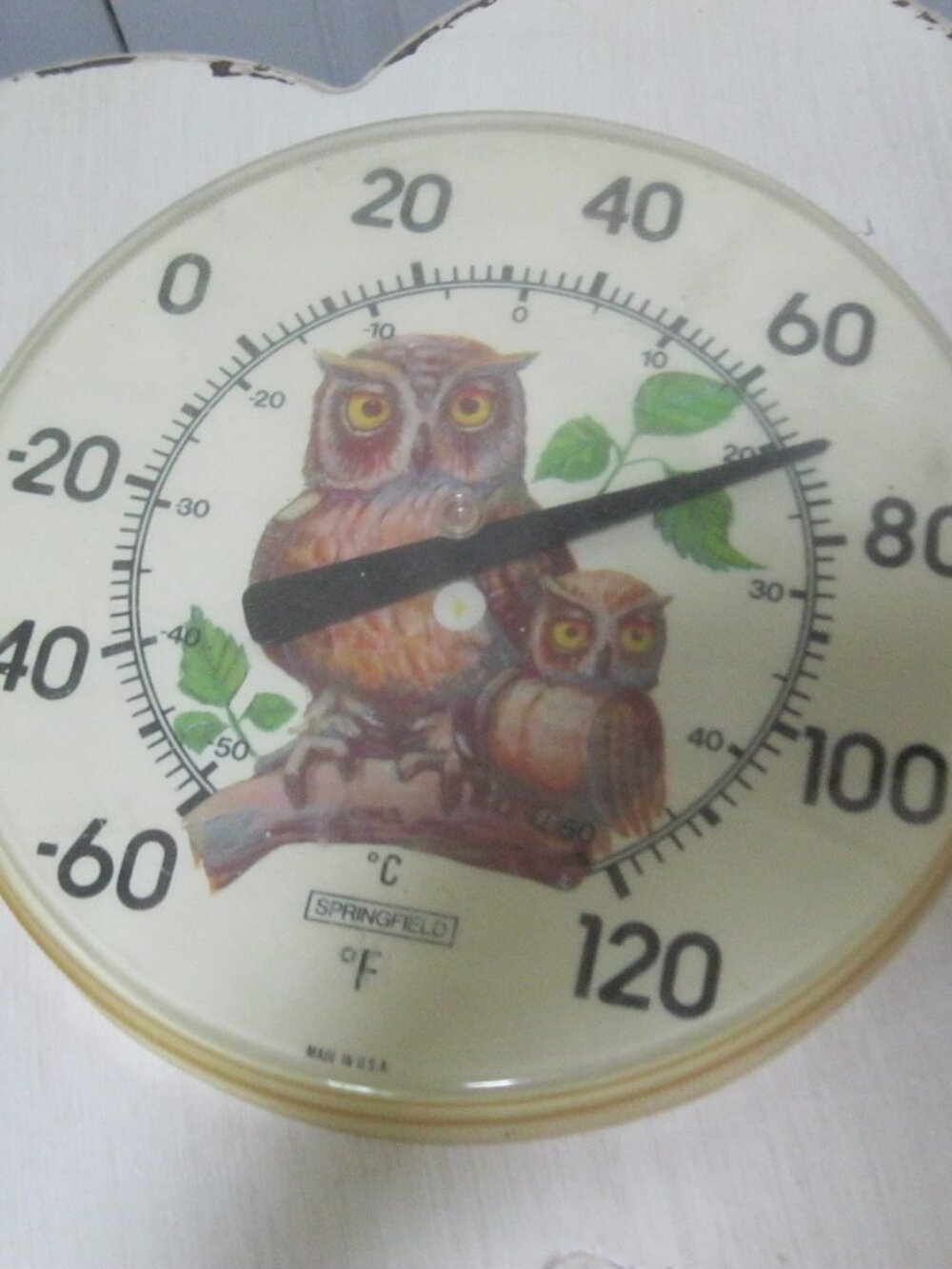 Vintage Owl Thermometer